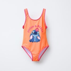 Zara New LILO and Stitch Girls Bathing Suit
